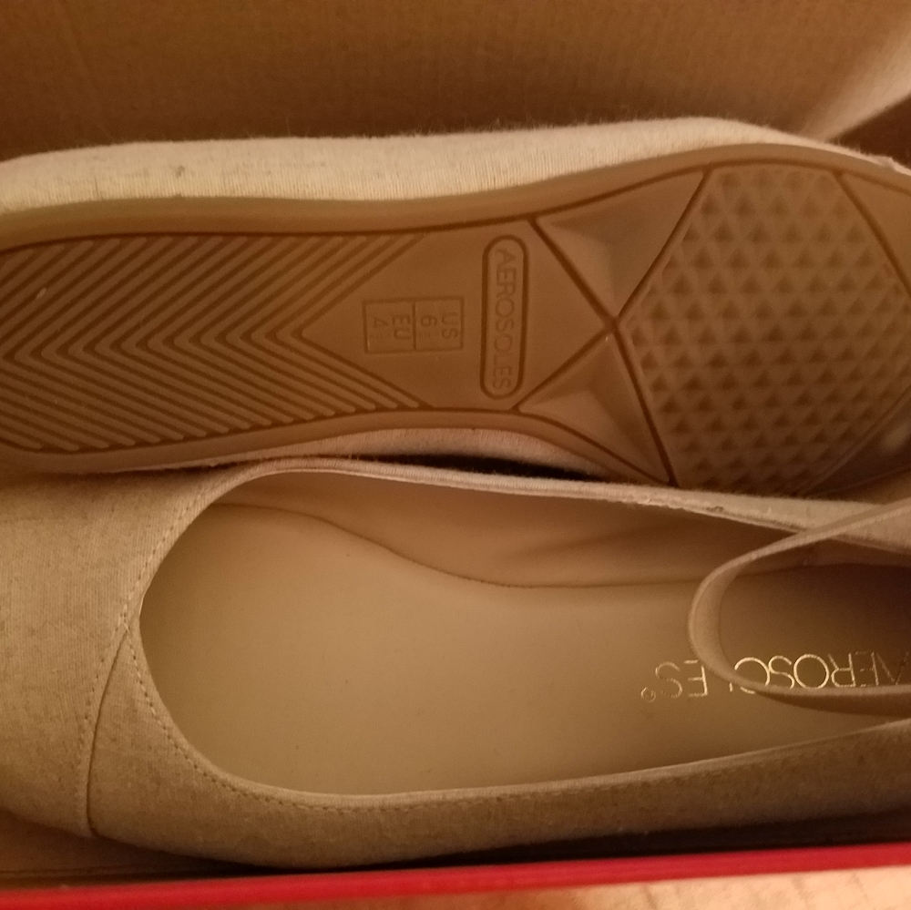 Woman flat shoe, Spearmint Gold Metallic